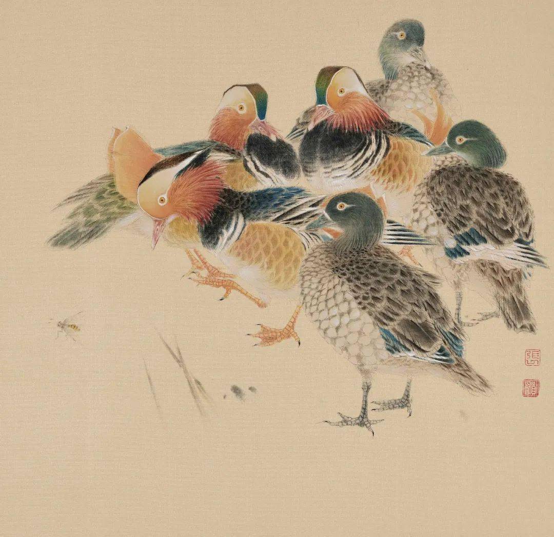 直播拍卖清雅秀润张贤明花鸟画艺术