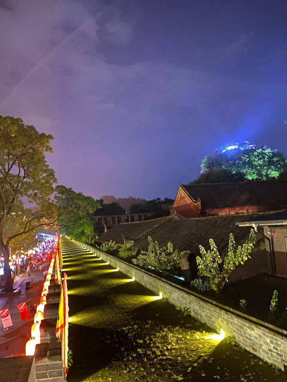 绚丽王城点亮桂林王城历史文化片区夜间新视界