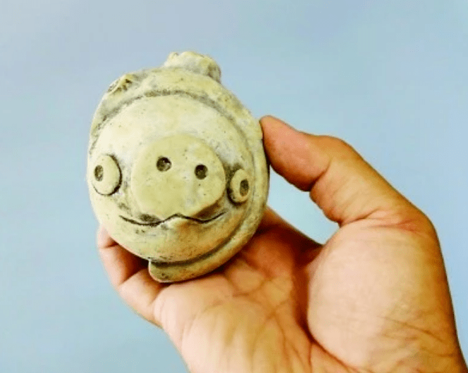 《愤怒的小鸟》中猪的形象,考古人员认为堪称一绝:"陶猪在三星堆以往