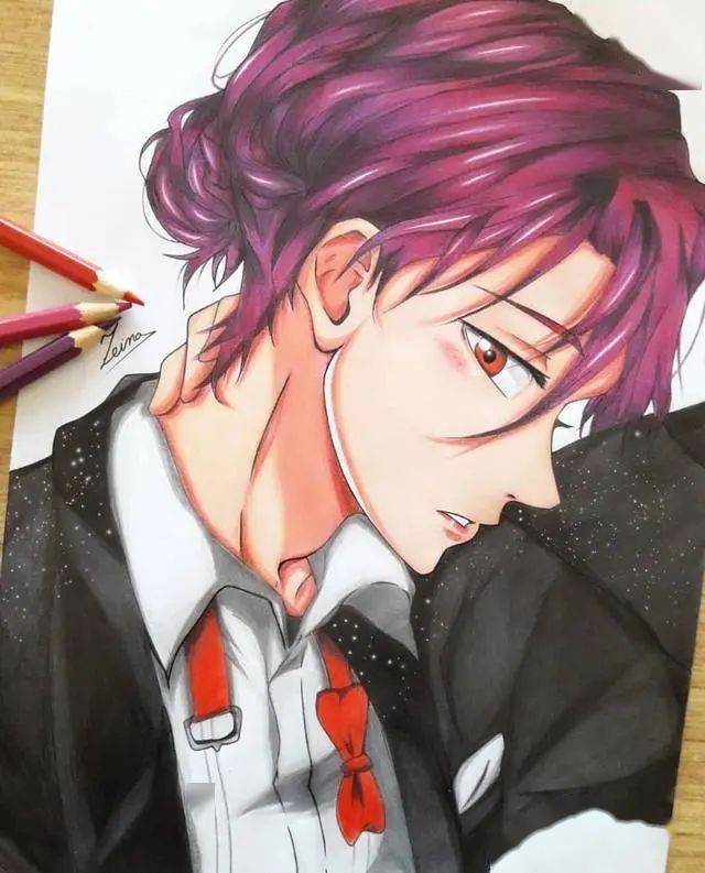 彩铅手绘彩铅画人物细腻到这程度真没马克笔什么事了