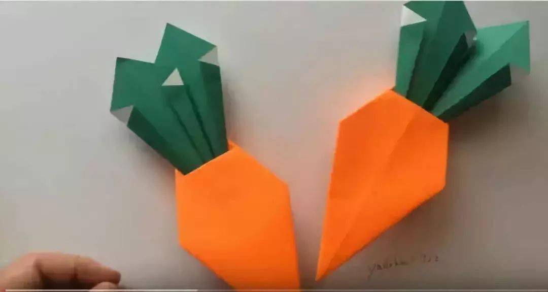 瞧,这样一个卡通风格的胡萝卜手工就完成咯!- end -69