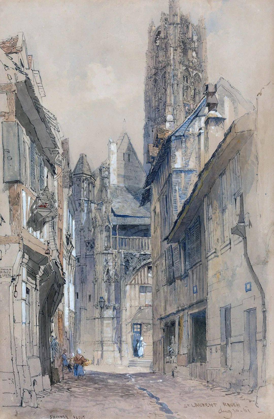 他是水彩鼻祖特纳的老师他的作品细腻古典简直绝了