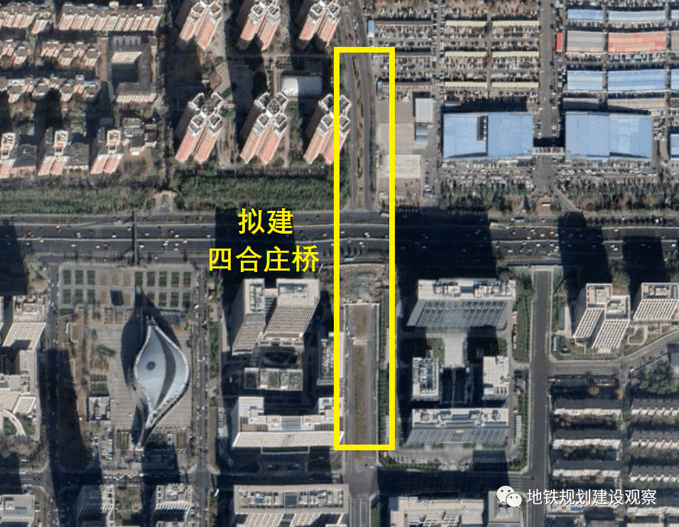 5座桥中仅剩余的四合庄桥向北直通丰台站,且已经预留空间,可以说是最