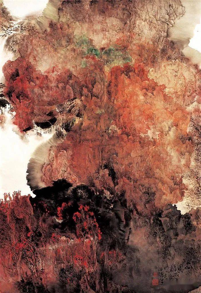 萧瀚|| 积彩色调水墨画的顿悟