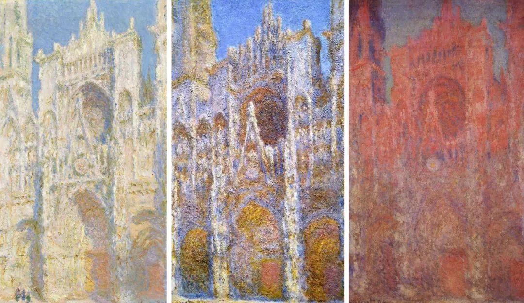 鲁昂大教堂系列,一共 30 幅其实,莫奈画鲁昂大教堂时,他在法国已经是
