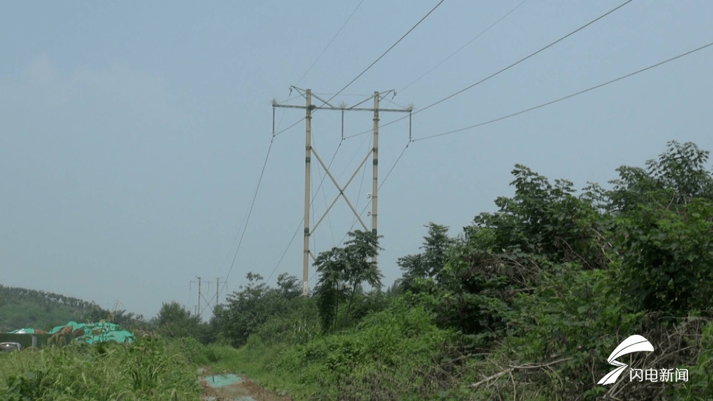 濟南一小區旁建高壓線塔 業主希望線路入地 施工方:儘快優化方案