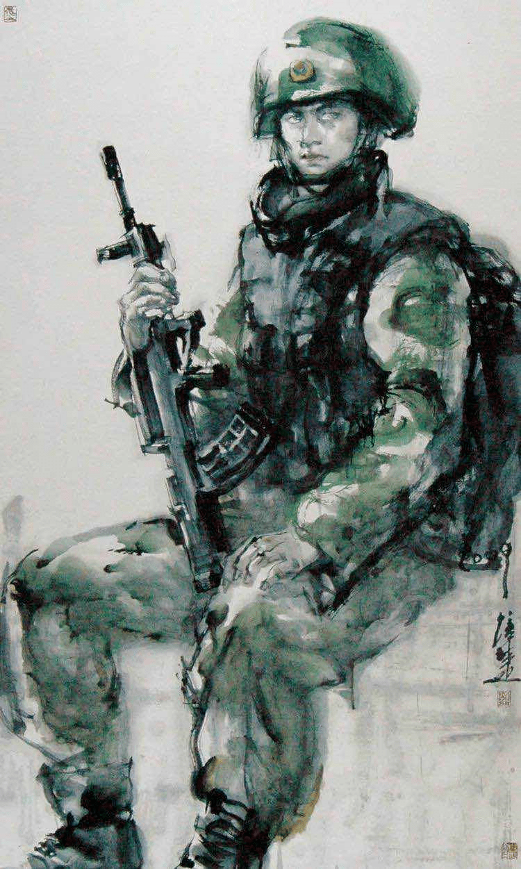 阿楚的水墨人物画和水墨缘工作室