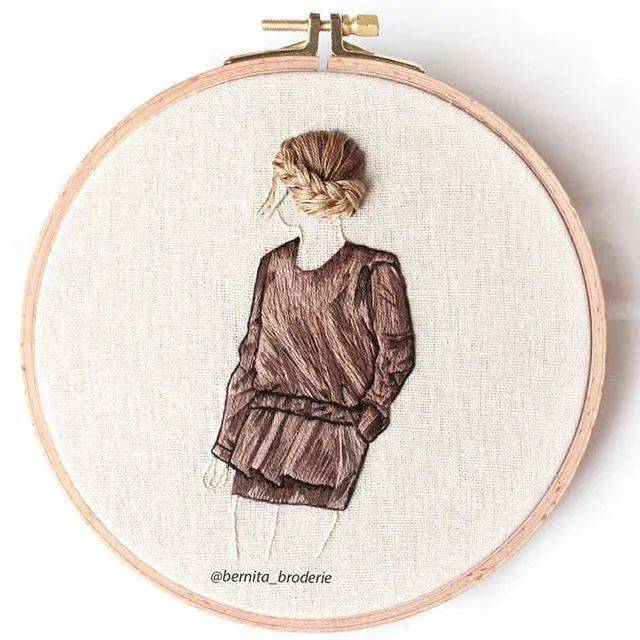 又有一枚"发型教科书"被我们发现了!_刺绣