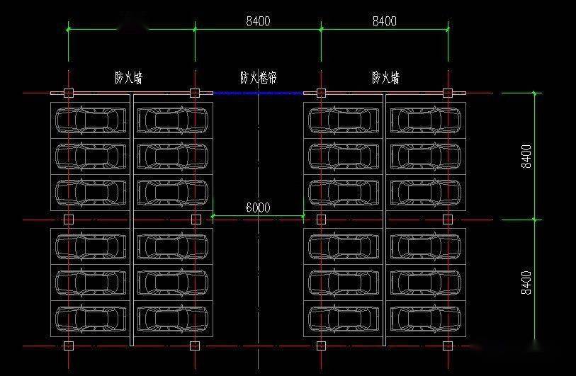 假车库平面图图片