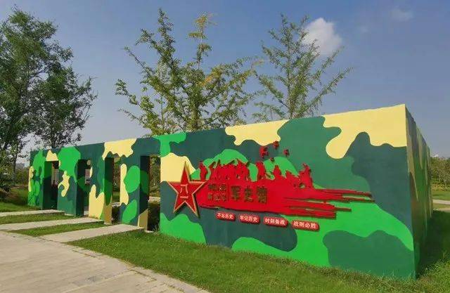 法制步道等景观景点军事浮雕群,军事景观小品,五大军事主题文化馆,62