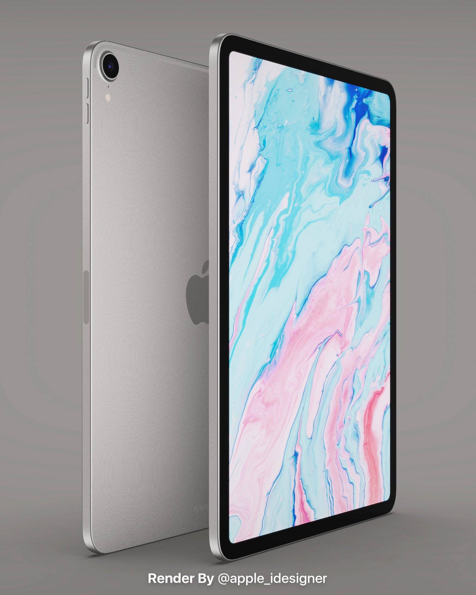 ipad air 4 概念设计图赏:全面屏设计 首度采用 usb