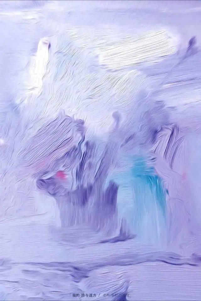 梦幻的笔意抽象色彩摄影