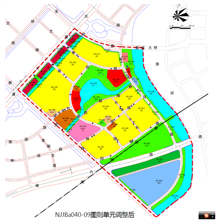 佔地面積16166公頃六合這個片區規劃有變4幅商業地塊調整為