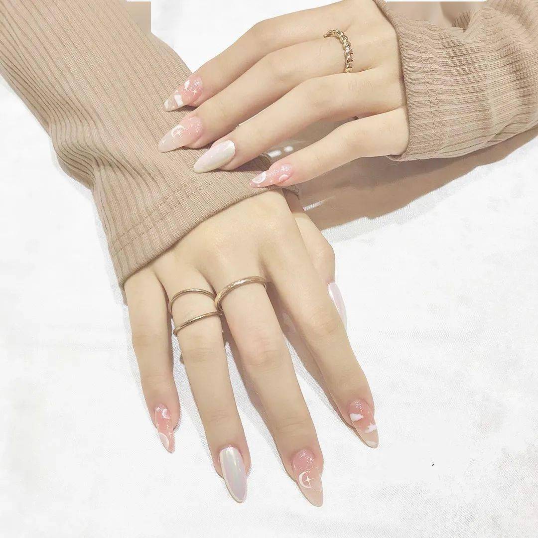 30款欧美风尖形甲,超显手长