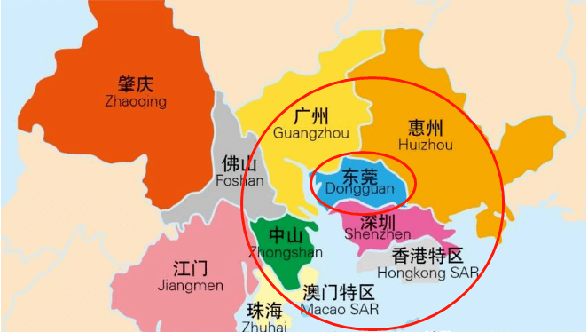 广州东莞地图对接图图片