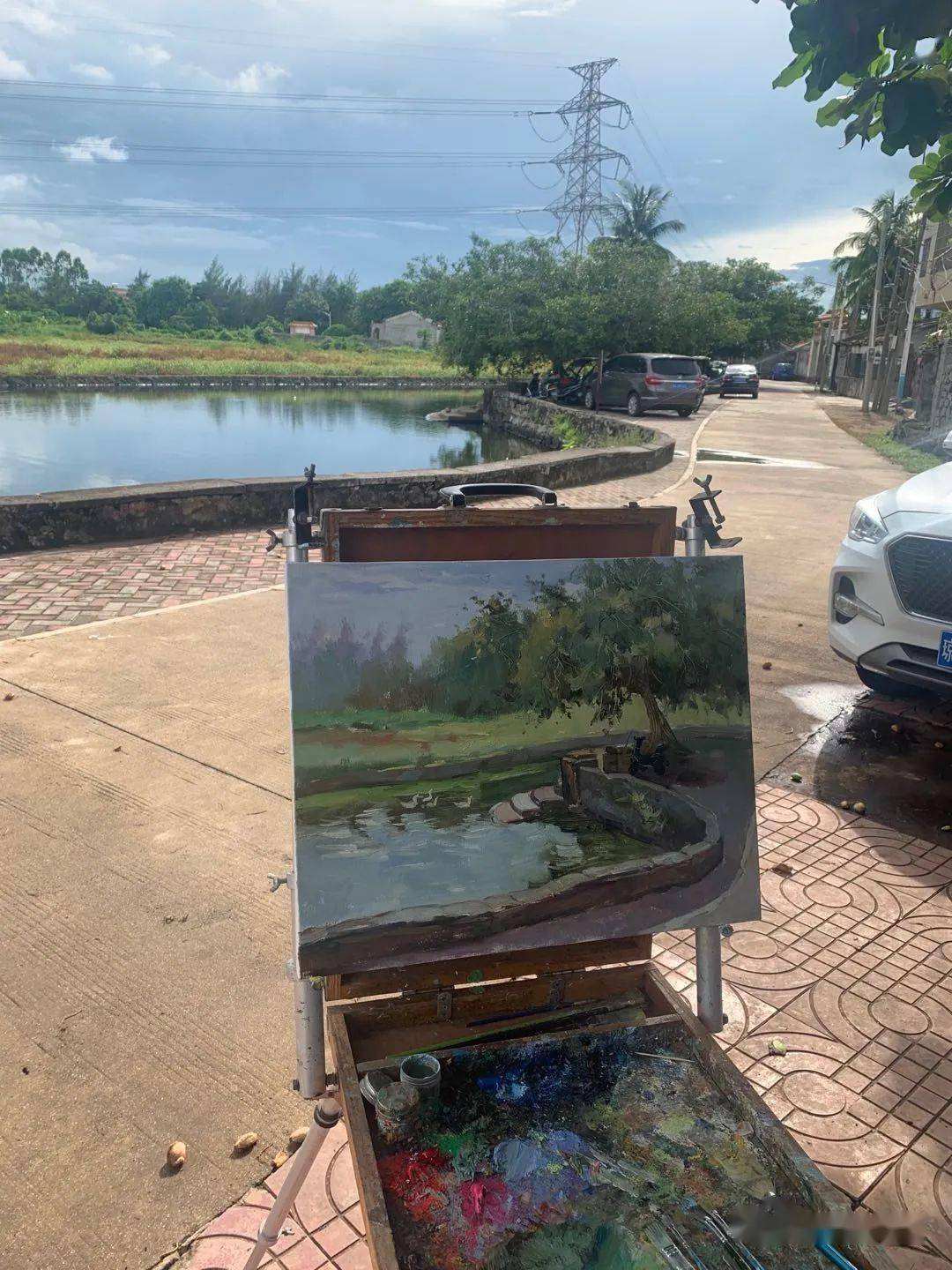 澄迈文明城市创建澄迈县文化馆举办第五届美术创作周采风活动