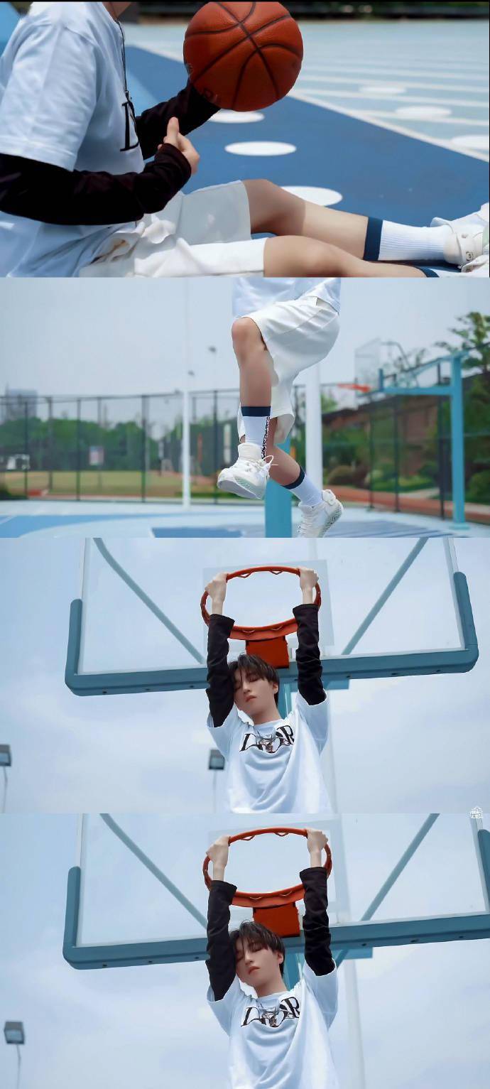 王俊凯篮球场上的照片图片