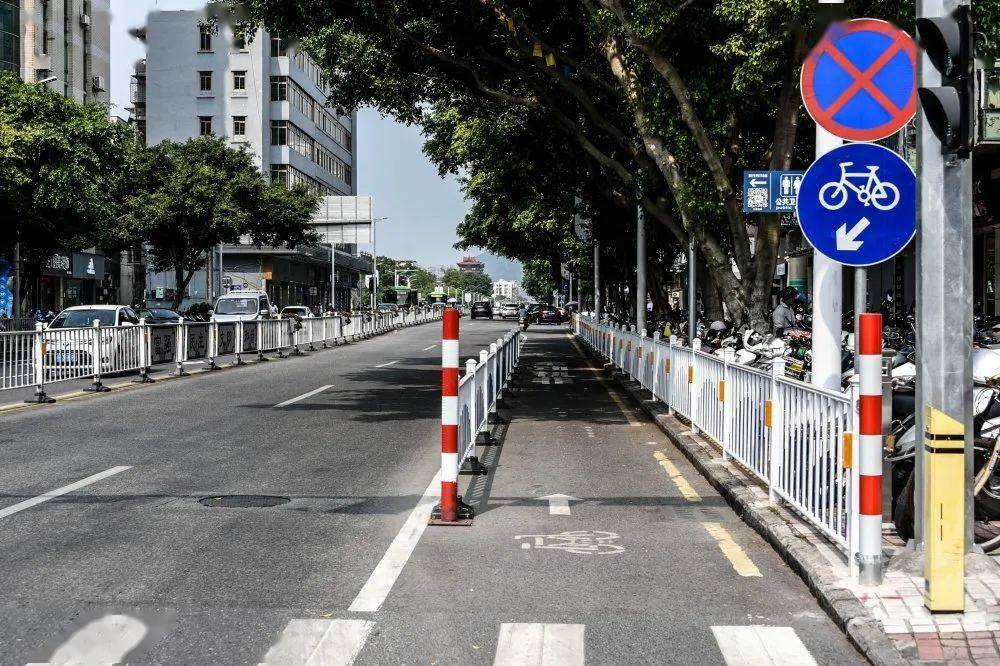 更安全更有序肇庆城区升级版非机动车道应该这样走