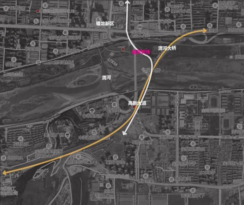 蟠高快线长这样!迎渭,凤栖,清漪.城市未来亮丽风景线