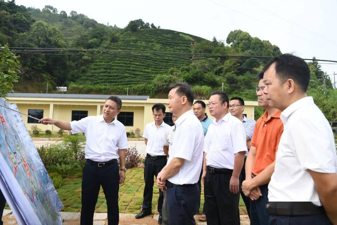 廖继聪深入到彭坊村,礼坑村,龙窝村兆达农庄通过实地查看,听取汇报