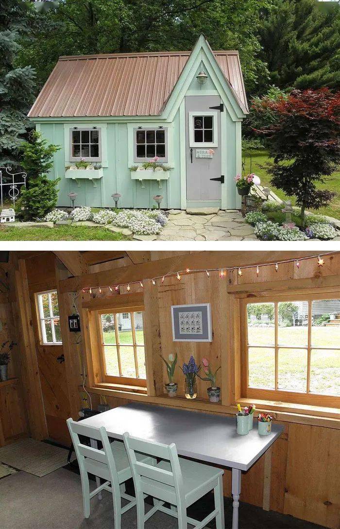 30款高颜值又实用的花园小屋哪一个让你心动了呢