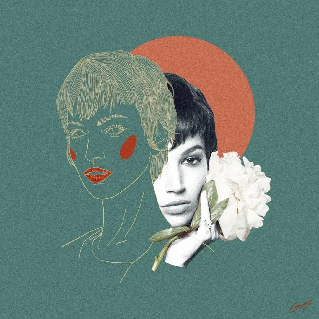 这种拼贴海报风格很独特