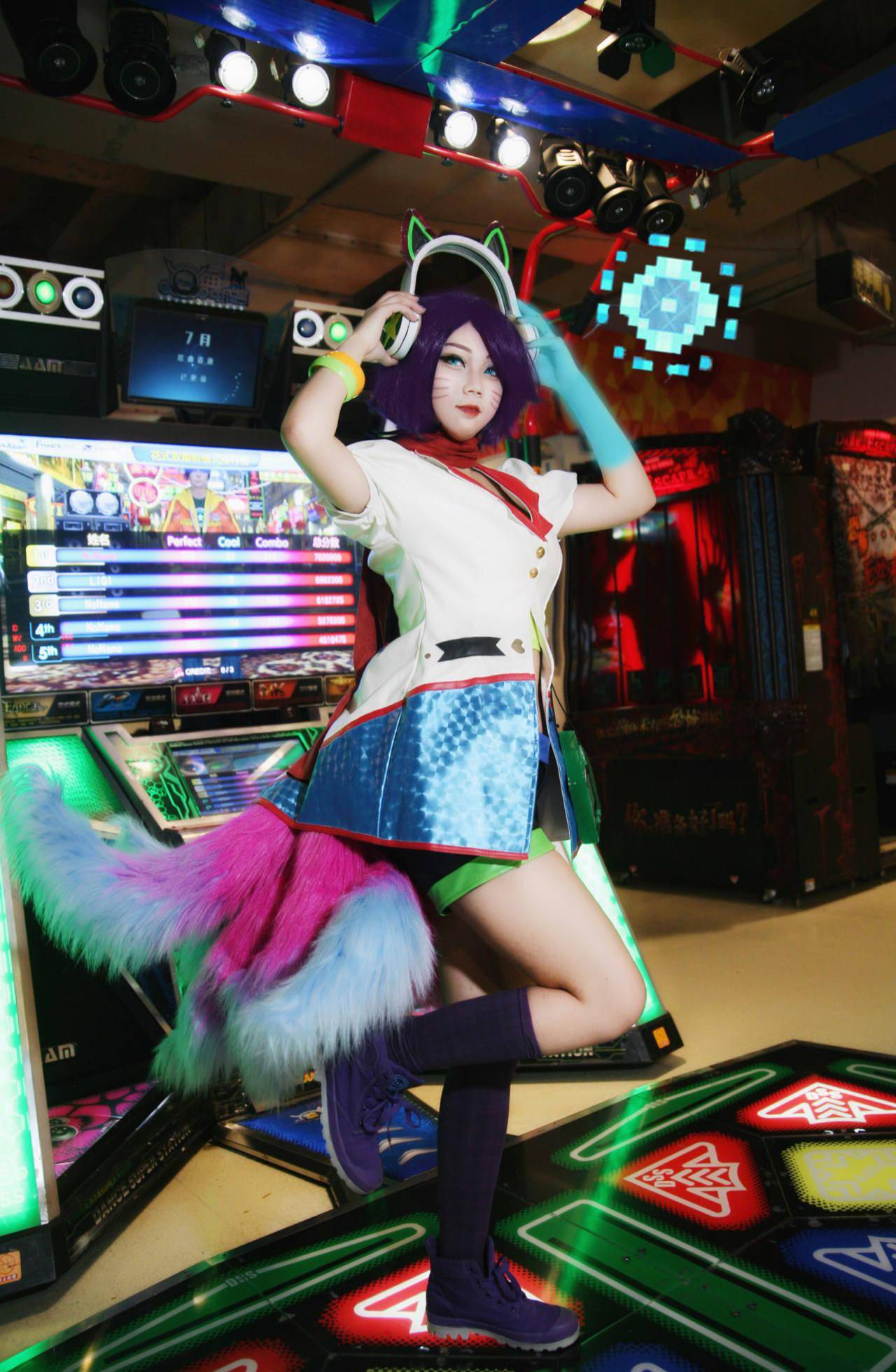 英雄联盟电玩女神阿狸cosplay