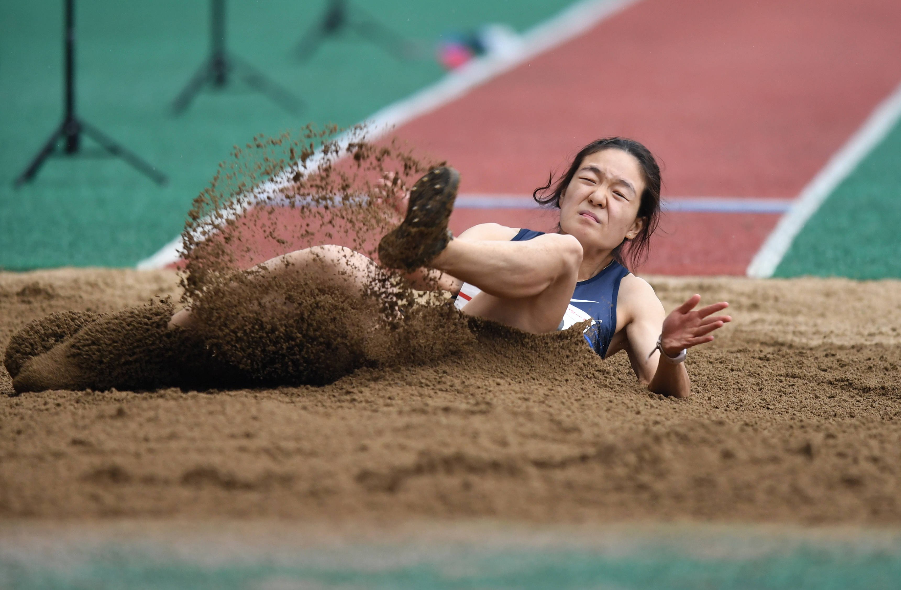 田径全国锦标赛女子跳远决赛赛况