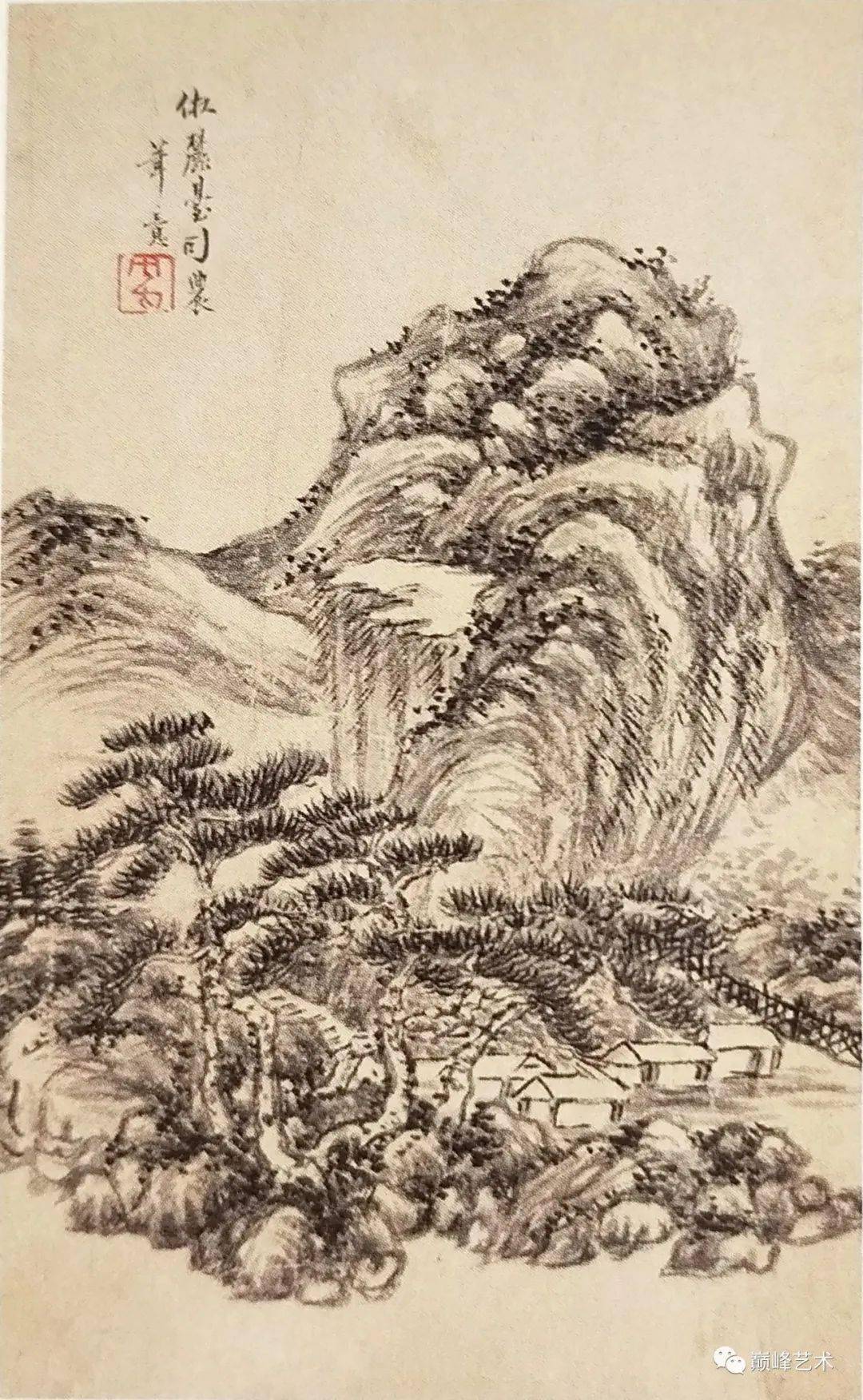 朱鹤年山水作品