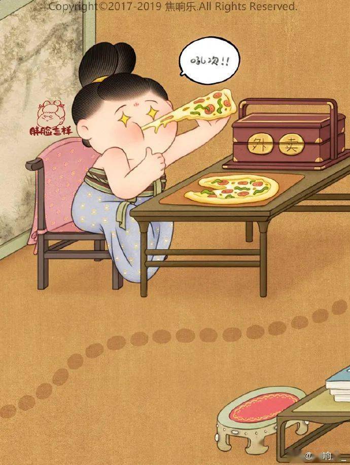 不喜纤瘦只爱肥美她笔下的唐朝美人个个萌态十足就连杨贵妃都呆笨胖萌