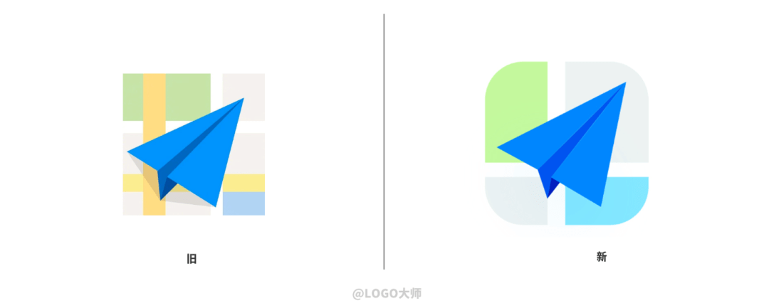 高德地图换LOGO了！和支付宝比比谁更蓝？_背景