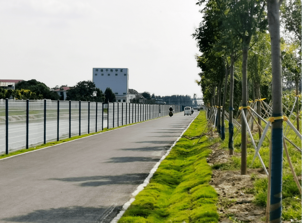 堤顶道路焕然一新,许昌又新增一处打卡地