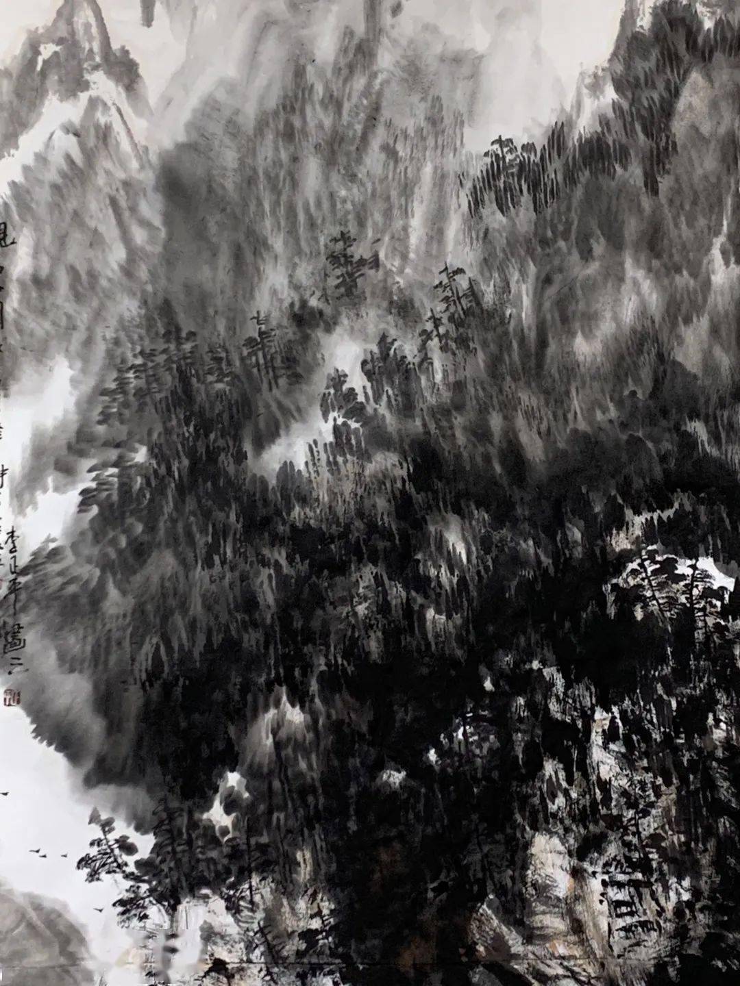 长安籍著名画家李正平国画作品在北京李可染画院展出