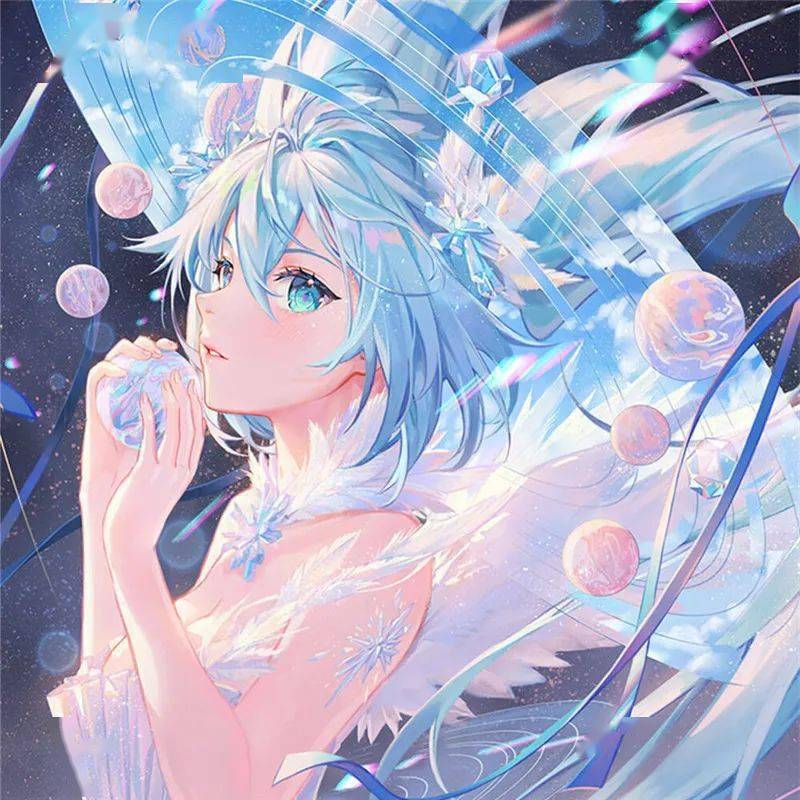 动漫女生头像你似月光一样温柔