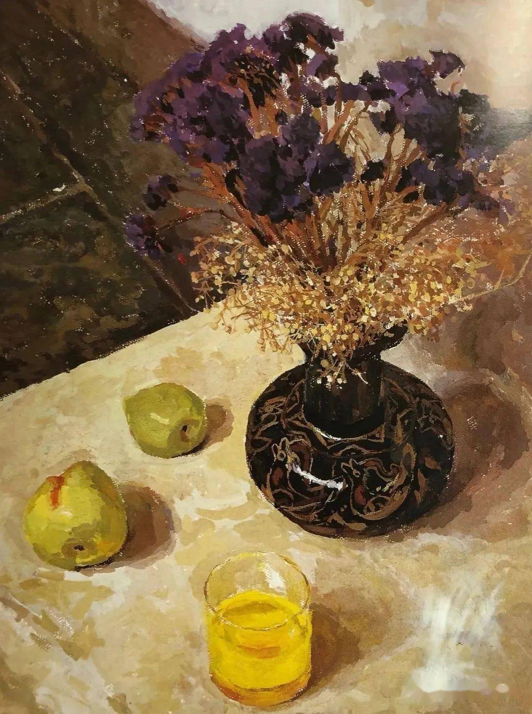 100张中央美术学院附中留校色彩静物