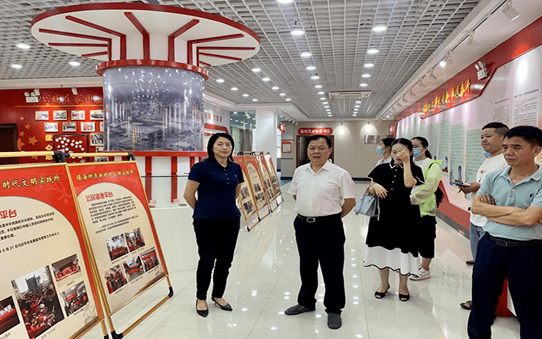 文明关注丨陈鸿锁带队督导检查新时代文明实践试点建设工作