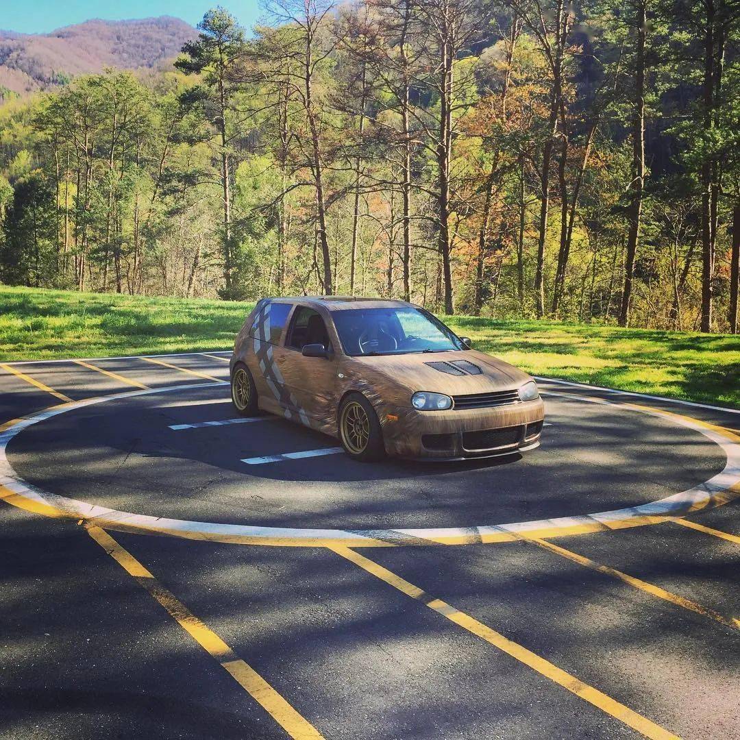 无与伦比的质感,长毛涂装高尔夫mk4 r32