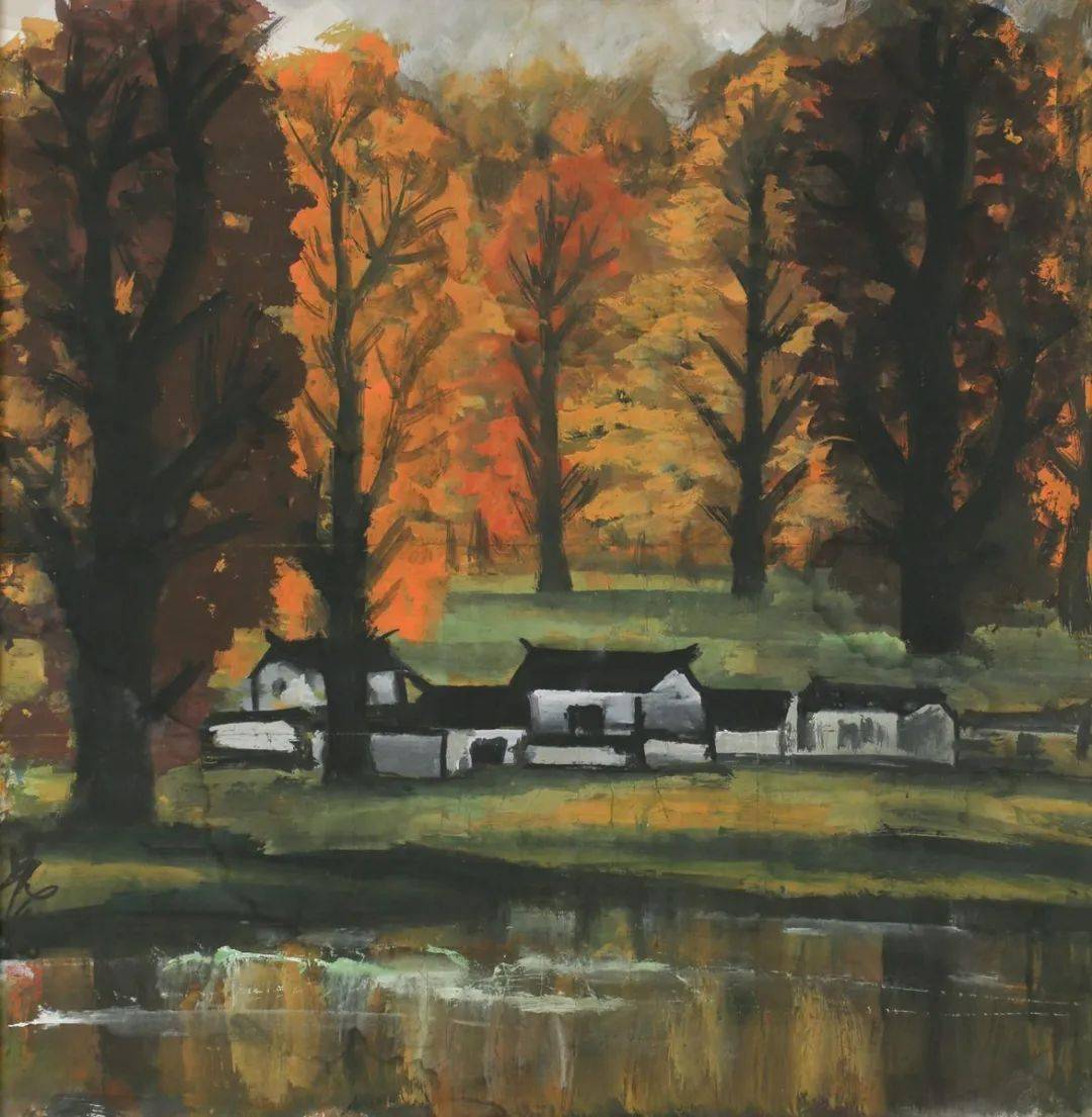 林风眠画秋太美了