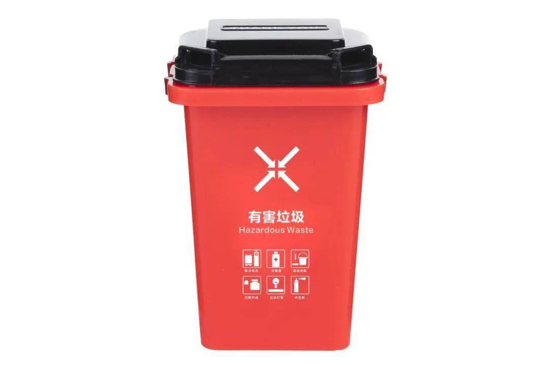 色标为pantone 647c可回收物桶—蓝色《规范》对塑料分类垃圾桶的外观