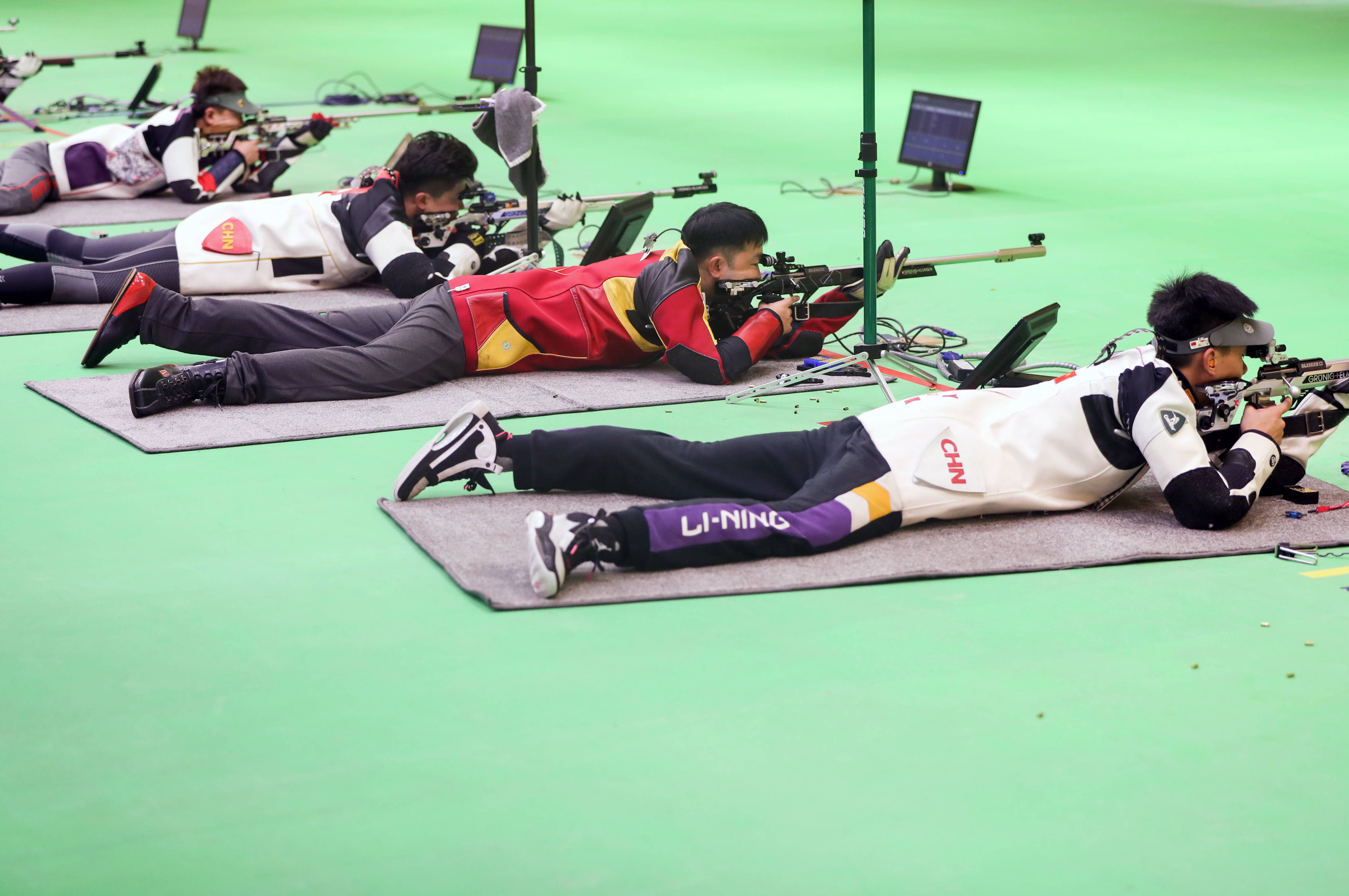 射击——全国冠军赛:男子50米步枪三种姿势决赛赛况