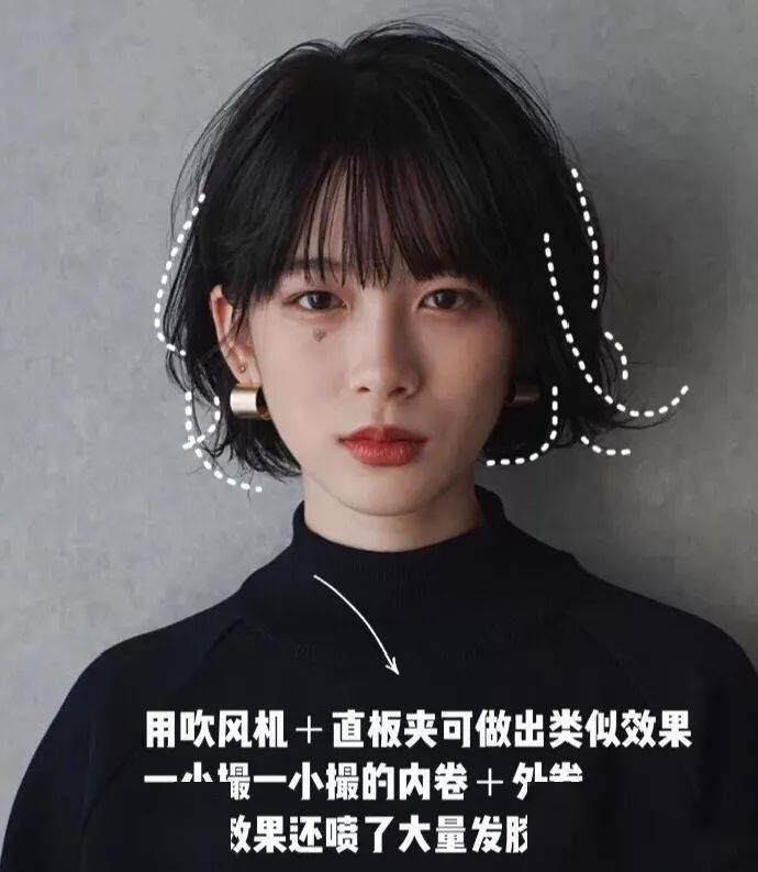 款发型女人味十足温柔到你心里空气刘海 层次感锁骨发适合长脸,心形脸