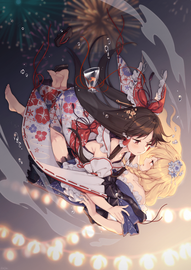 壁纸7878雾雨魔理沙博丽灵梦东方project975期