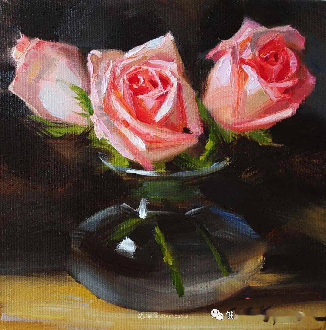 俄罗斯女画家埃琳娜卡特修拉静物油画作品赏析