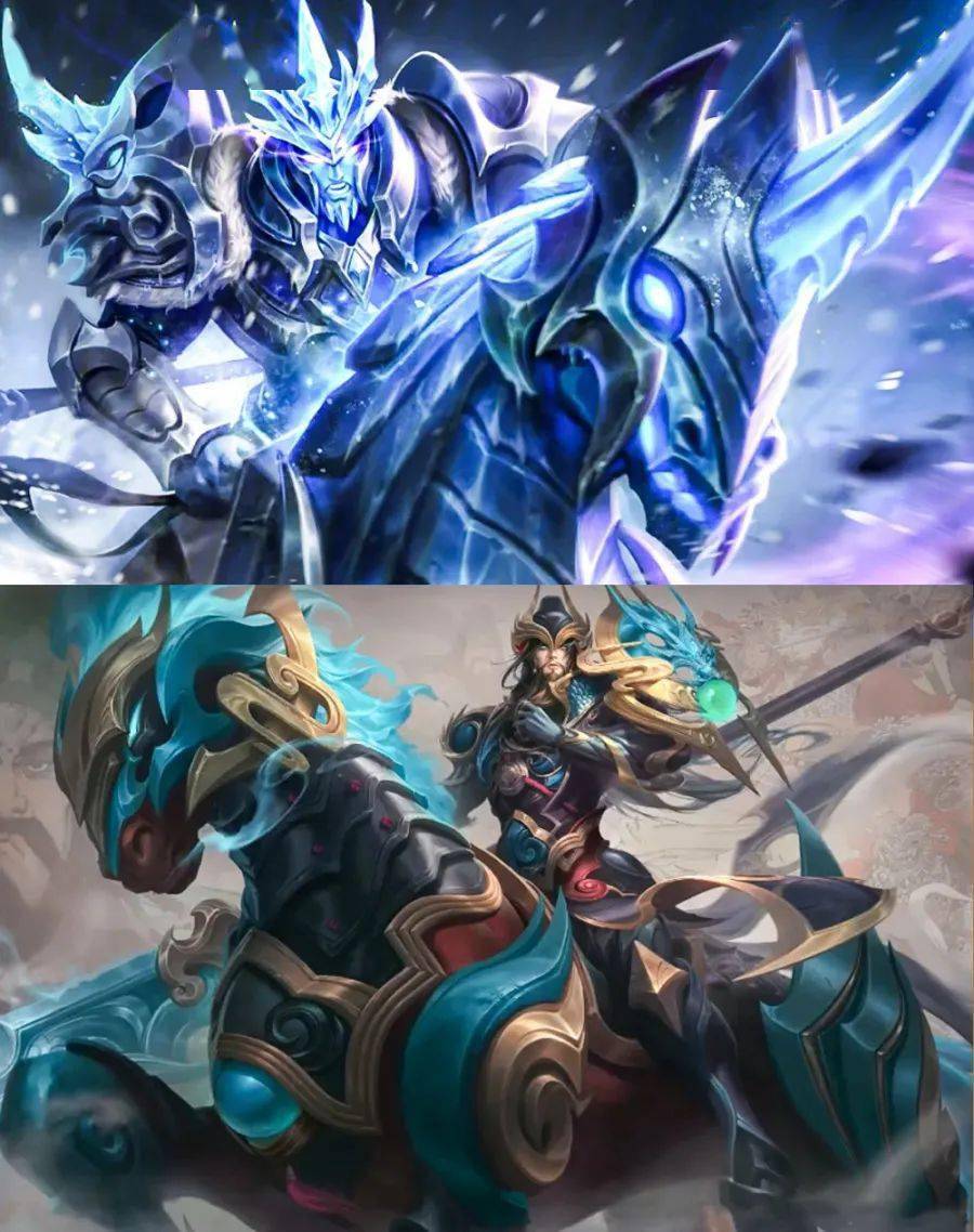 王者荣耀:关羽武圣传说皮肤值不值得买?对比一下冰锋战神特效,你就知