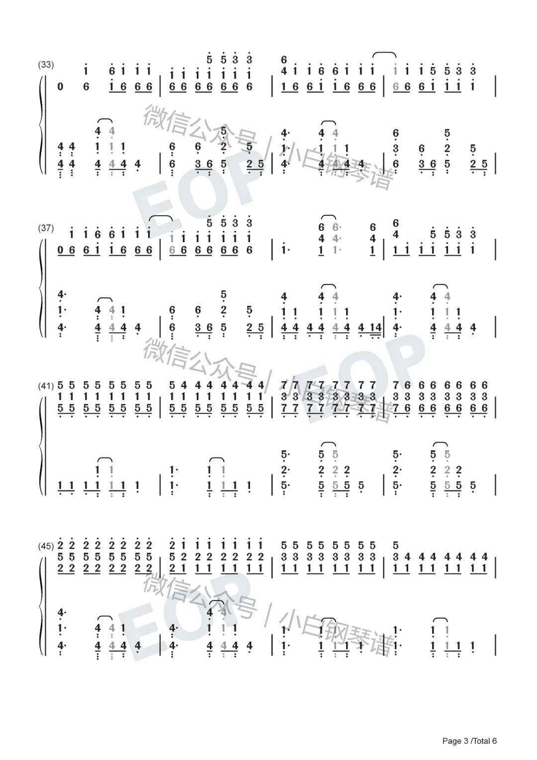 「琴谱|yellow」-coldplay-这会是一个美好的暖冬(含简谱)