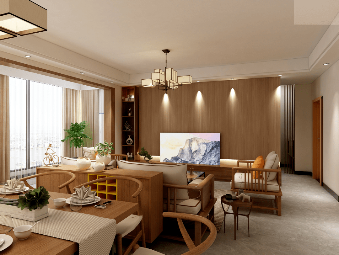 里约湖岸120㎡绝美新中式原木风美到骨子里是一场穿越时空的爱恋