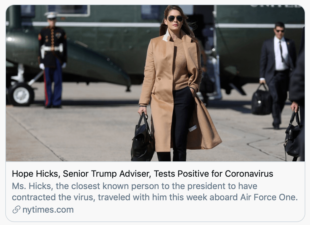 女助手确诊特朗普开始隔离四大问题引关注