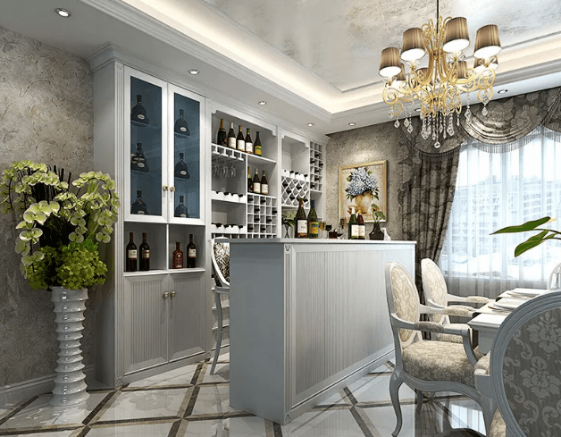 装修攻略酒柜巧妙设计装扮你的锁唇阵地