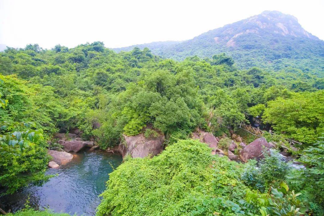 零污染的水质吸引了众多游客前来游玩清凉的游泳池之水引自大康溪谷的