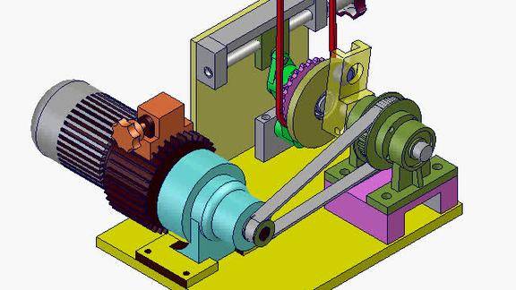 转动导杆调速机构机构原理学习学机械学制造先从机械结构开始